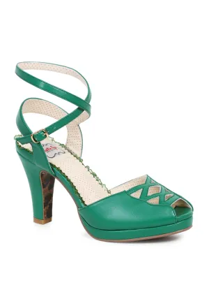 4 Peep Toe Criss Cross Detail