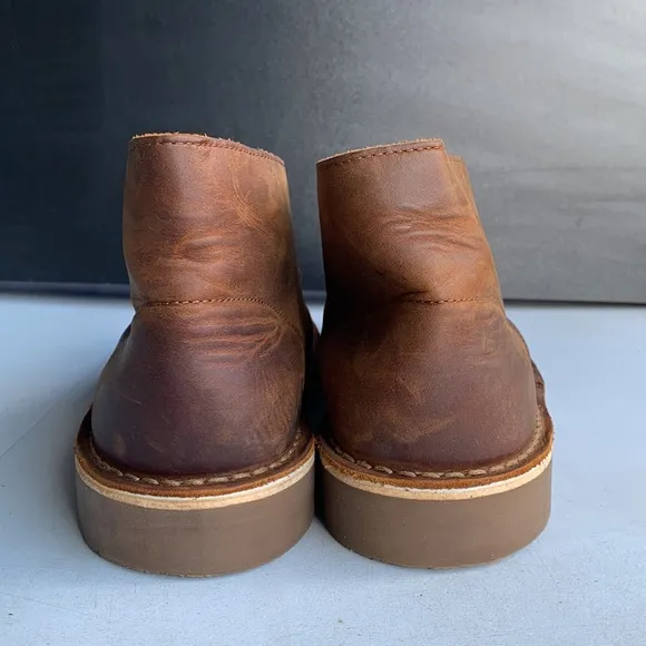 563 Clarks Men’s‎ Chukka boots Dark Brown Lea Size 9.5