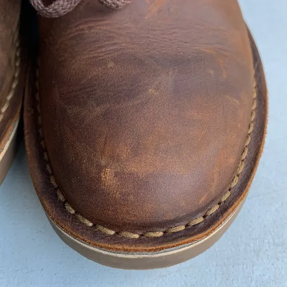 563 Clarks Men’s‎ Chukka boots Dark Brown Lea Size 9.5