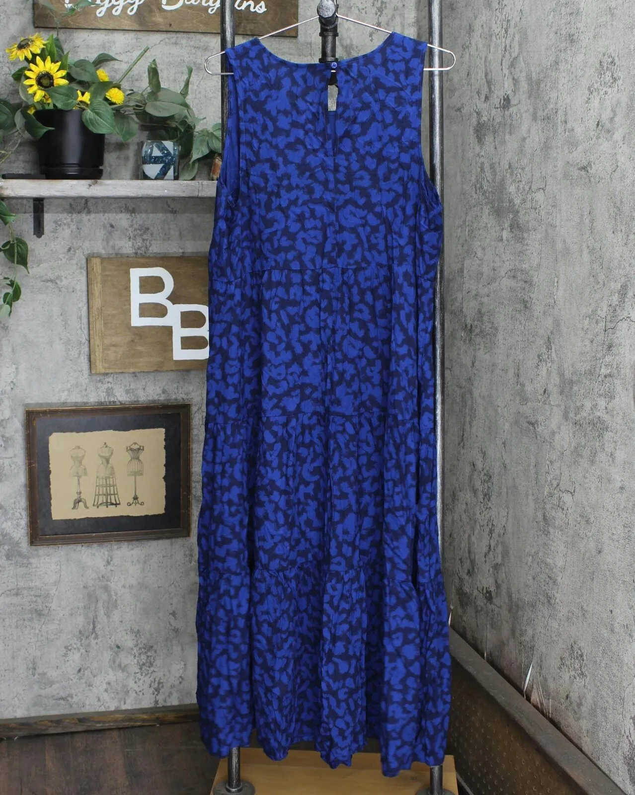 A New Day Women's Leopard Print Sleeveless Tiered Dress 566096