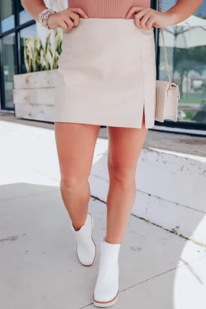 Ainsley Faux Leather Mini Skirt