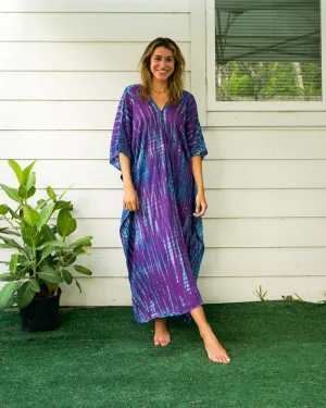Amethyst Tide Tie-Dye Kaftan