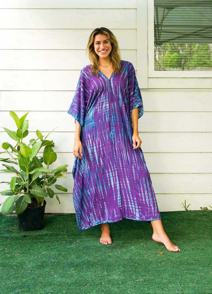 Amethyst Tide Tie-Dye Kaftan