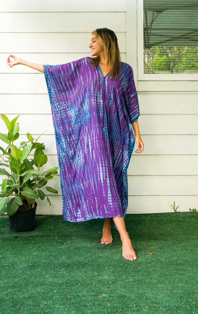 Amethyst Tide Tie-Dye Kaftan