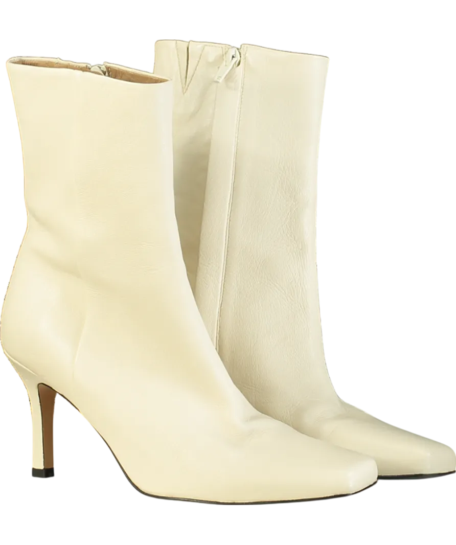 & Other Stories Cream Isa Ankle Boot UK 7 EU 40 👠