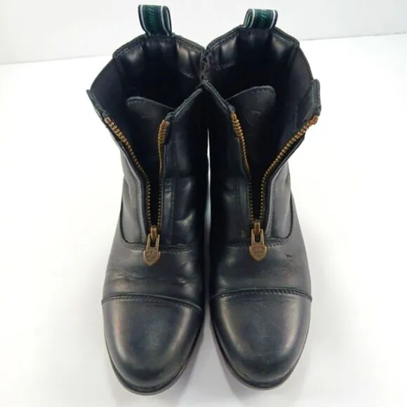 Ariat Heritage IV Zip Paddock Chelsea Boot EquestrianRider Black Leather Youth 3