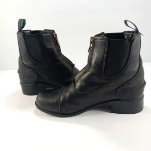 Ariat Heritage IV Zip Paddock Chelsea Boot EquestrianRider Black Leather Youth 3