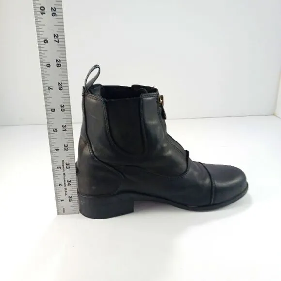 Ariat Heritage IV Zip Paddock Chelsea Boot EquestrianRider Black Leather Youth 3
