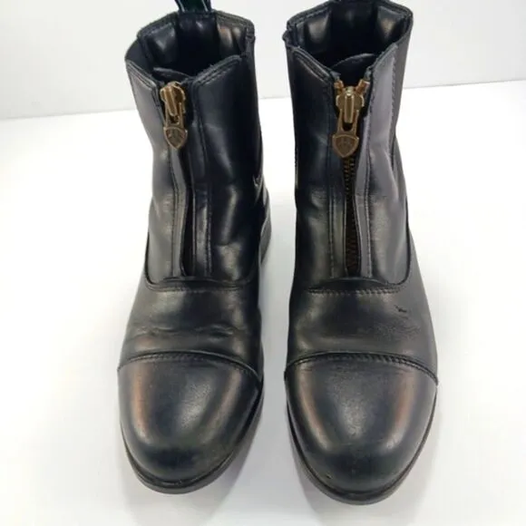 Ariat Heritage IV Zip Paddock Chelsea Boot EquestrianRider Black Leather Youth 3