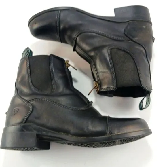 Ariat Heritage IV Zip Paddock Chelsea Boot EquestrianRider Black Leather Youth 3