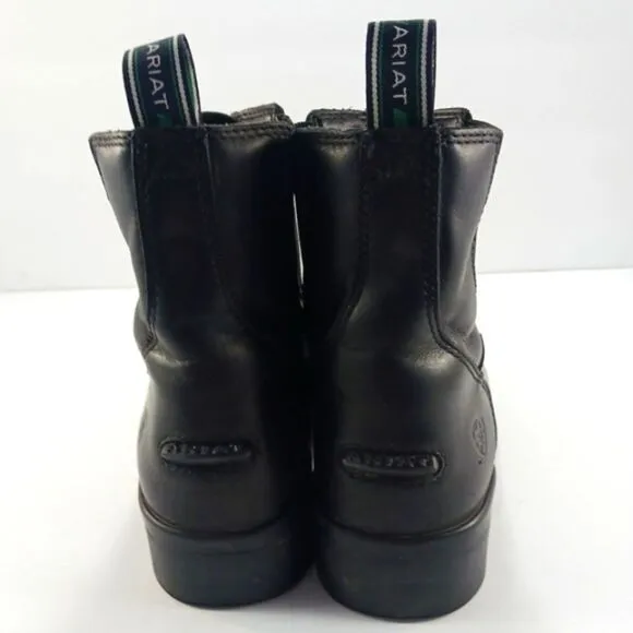 Ariat Heritage IV Zip Paddock Chelsea Boot EquestrianRider Black Leather Youth 3