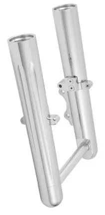 Arlen Ness 06-522 Hot Legs Single Disc Fork Leg Set - Smooth - Chrome