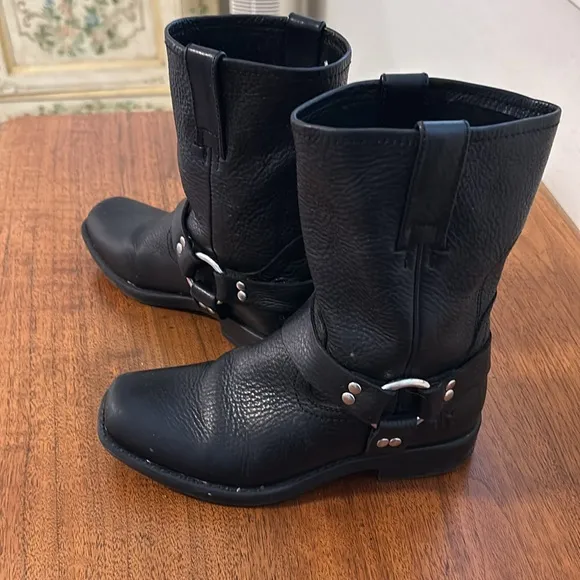 Authentic Yourh Size Frye Harness Moto Boots