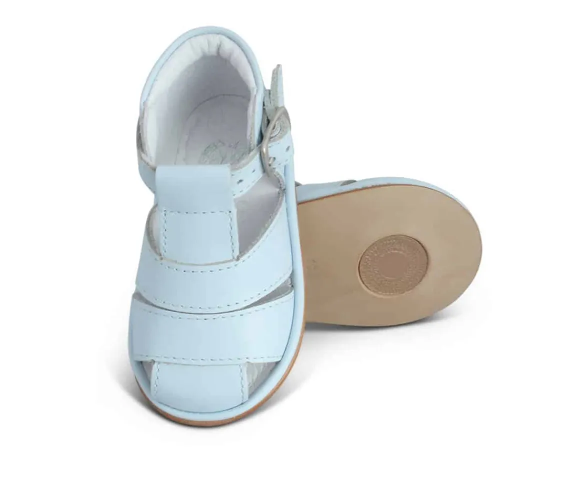 B2210 Silvio Blue Leather Sandal Fofito