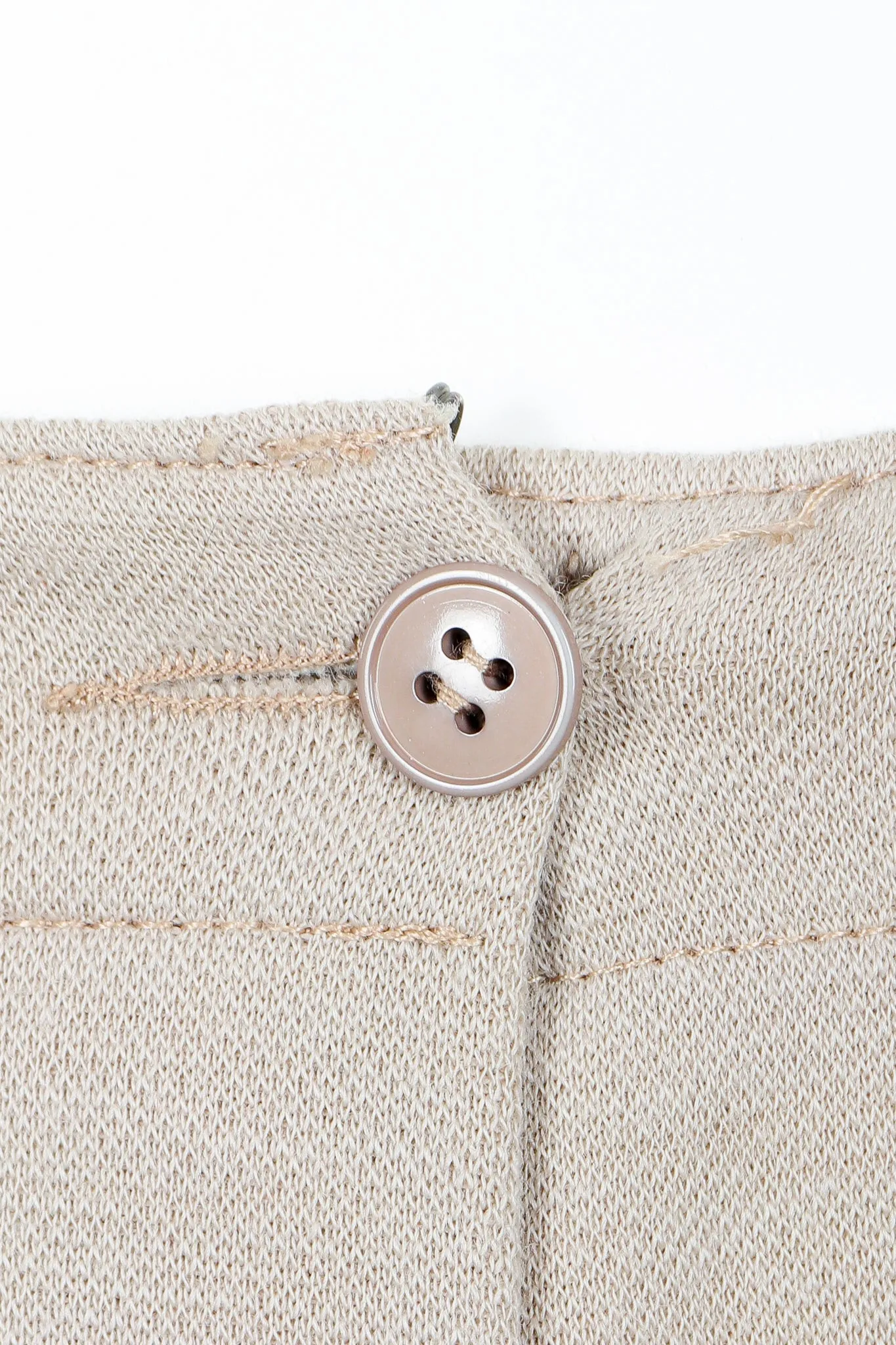 Beige Knit Sweater & Short Set