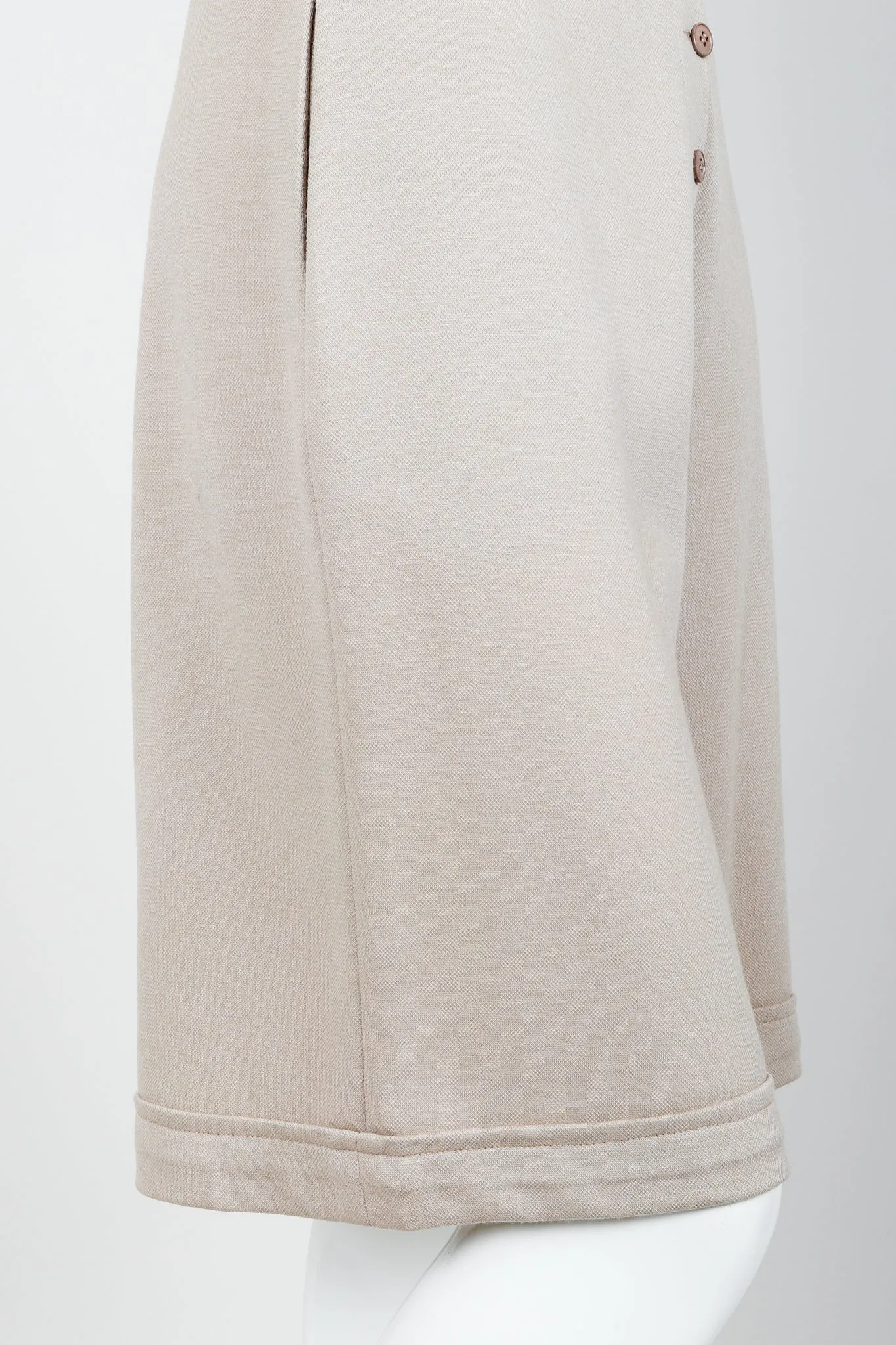 Beige Knit Sweater & Short Set