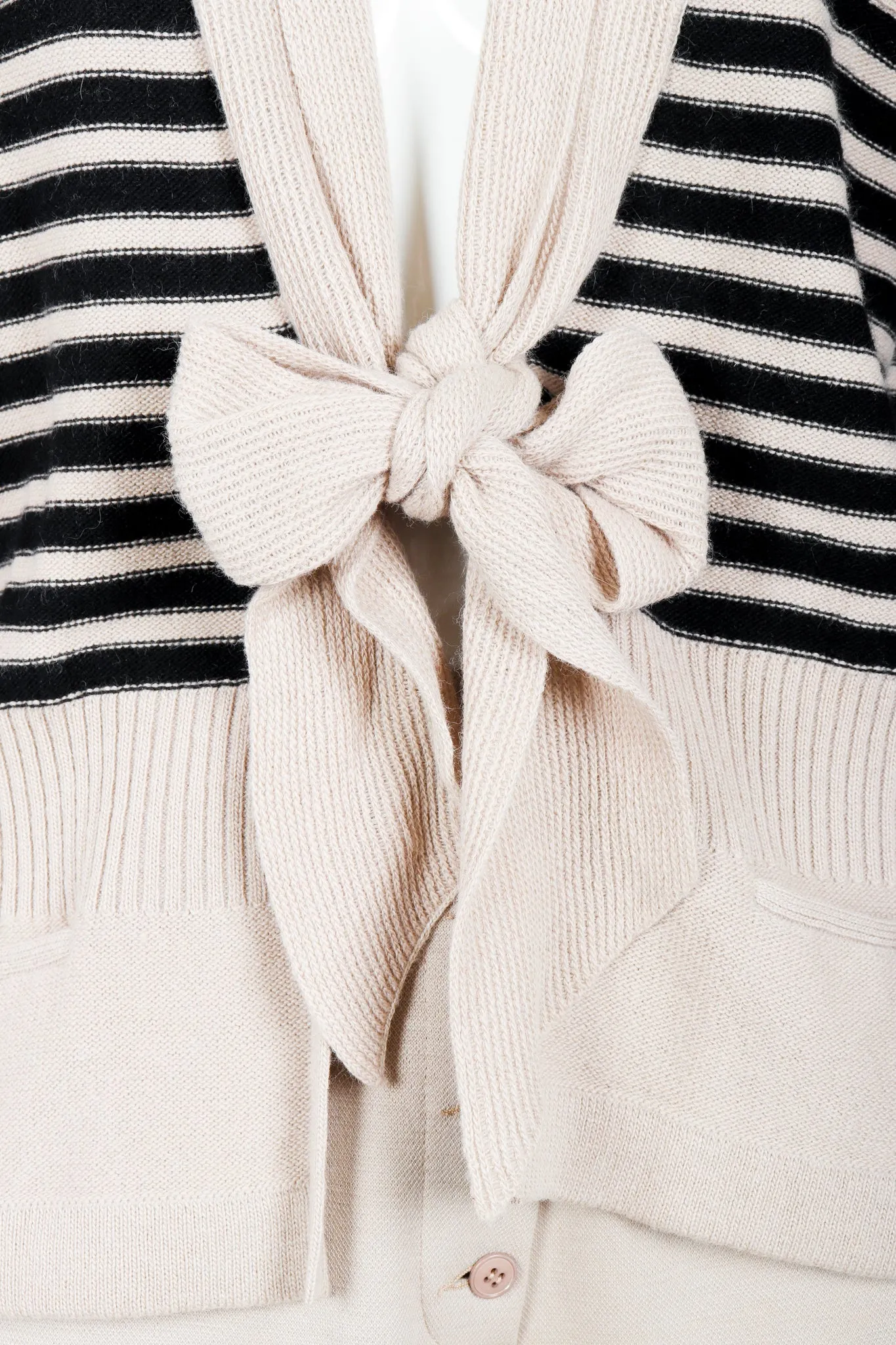 Beige Knit Sweater & Short Set