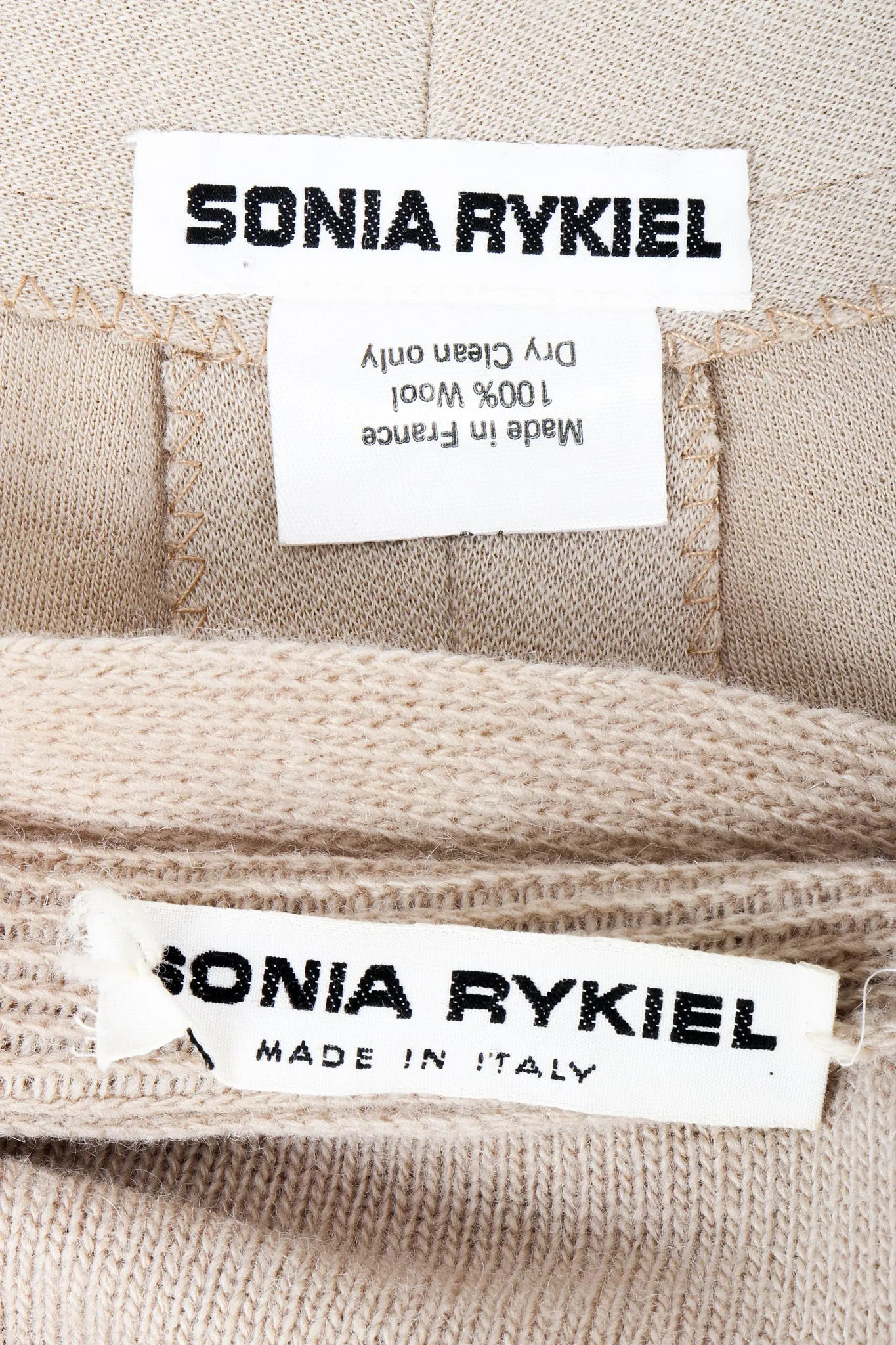 Beige Knit Sweater & Short Set