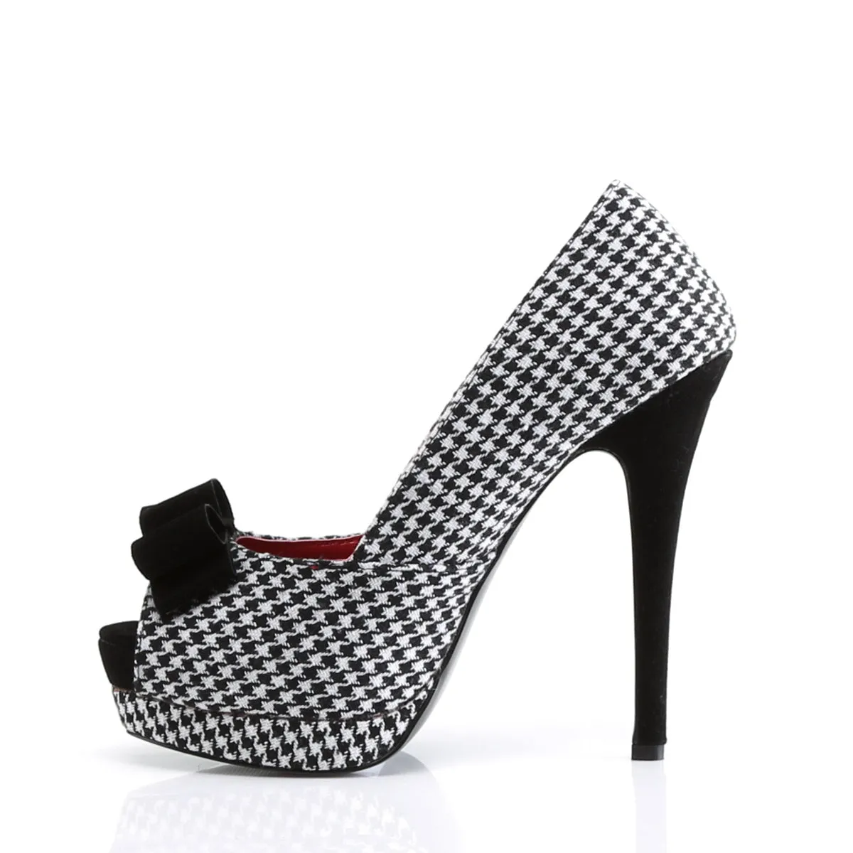 BELLA-11  Houndstooth Fabric-Black
