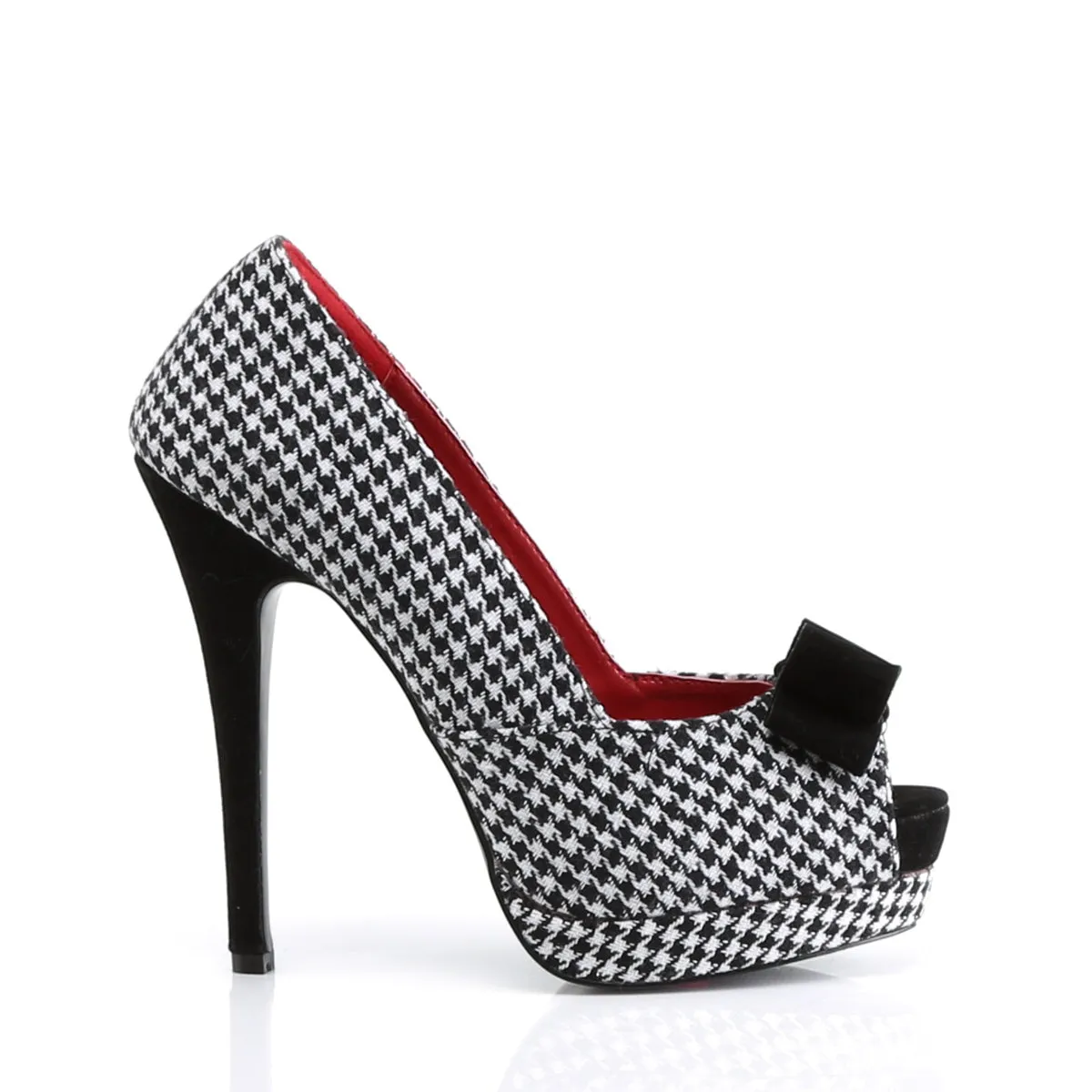 BELLA-11  Houndstooth Fabric-Black