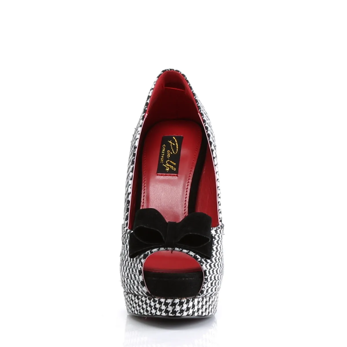 BELLA-11  Houndstooth Fabric-Black