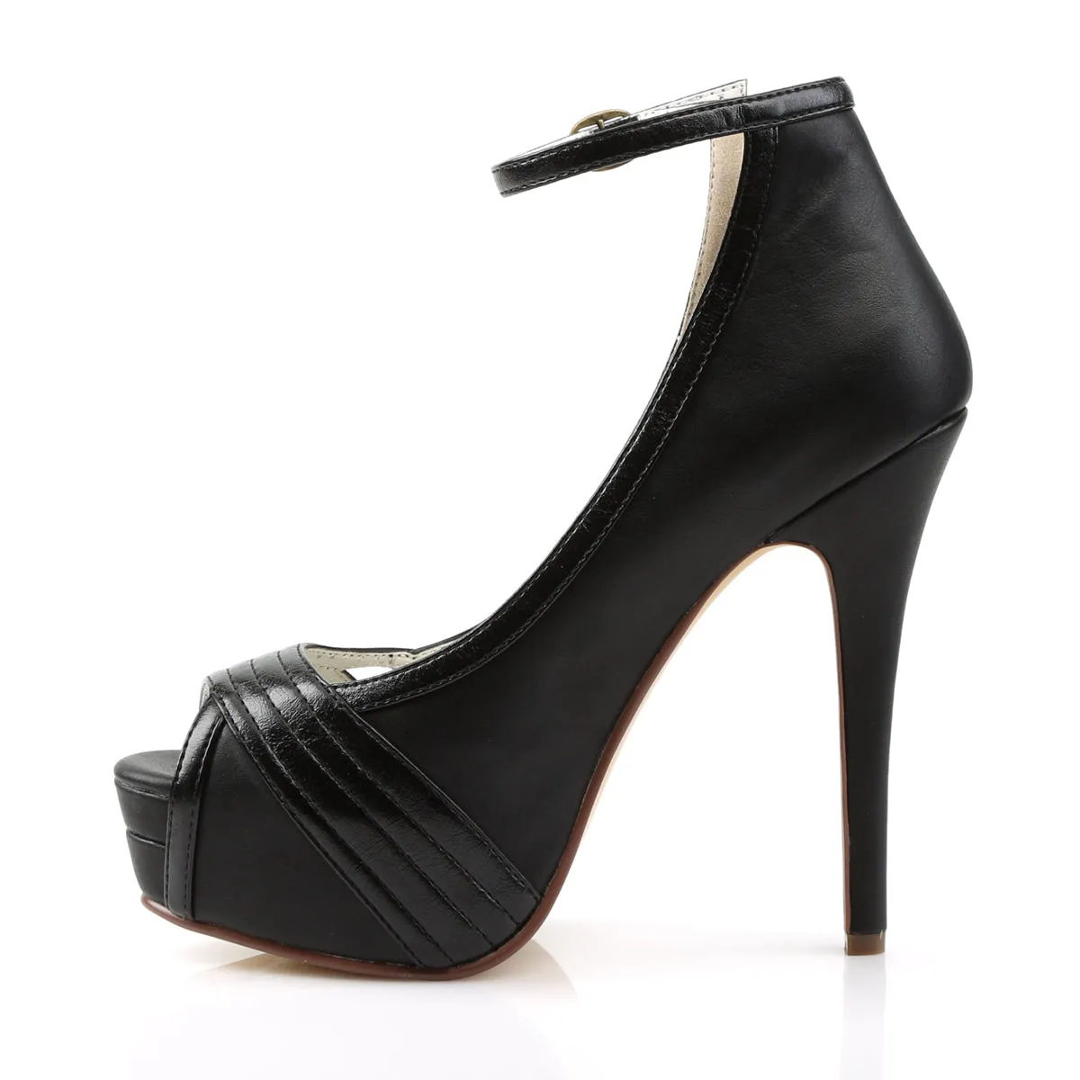 BELLA-31  Black Faux Leather