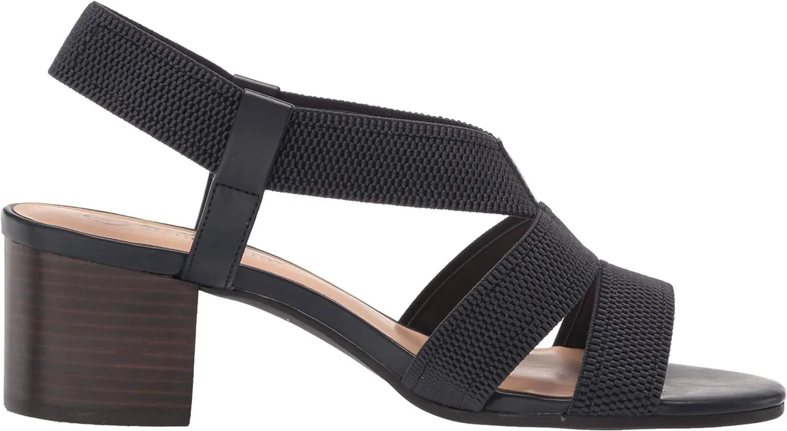 Bella Vita Women's Block Heel Sandal Heeled JODI Navy Textured Gore Blue 9N