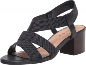 Bella Vita Women's Block Heel Sandal Heeled JODI Navy Textured Gore Blue 9N