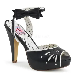BETTIE-01  Black Faux Leather