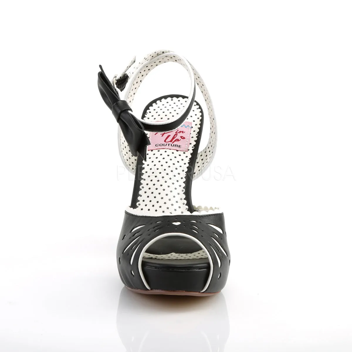 BETTIE-01  Black Faux Leather