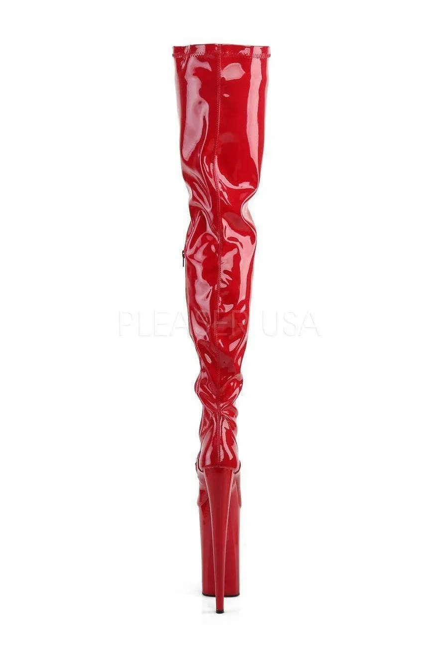 BEYOND-4000 Platform Boot  | Red Patent