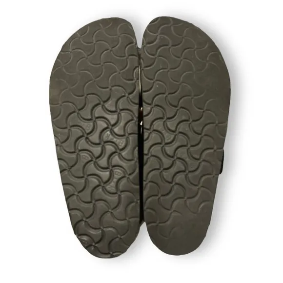 BIRKENSTOCK Arizona Birko-Flor Black Nubuck Leather Sandal Narrow