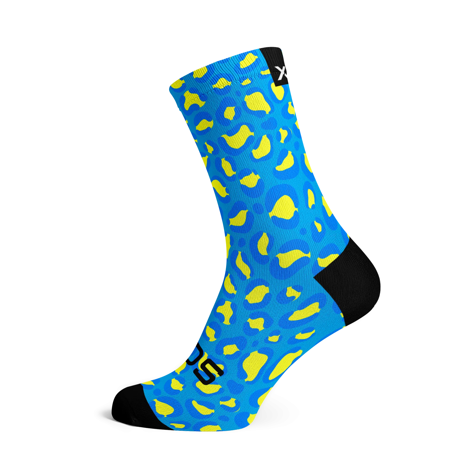 Blue Leopard Socks