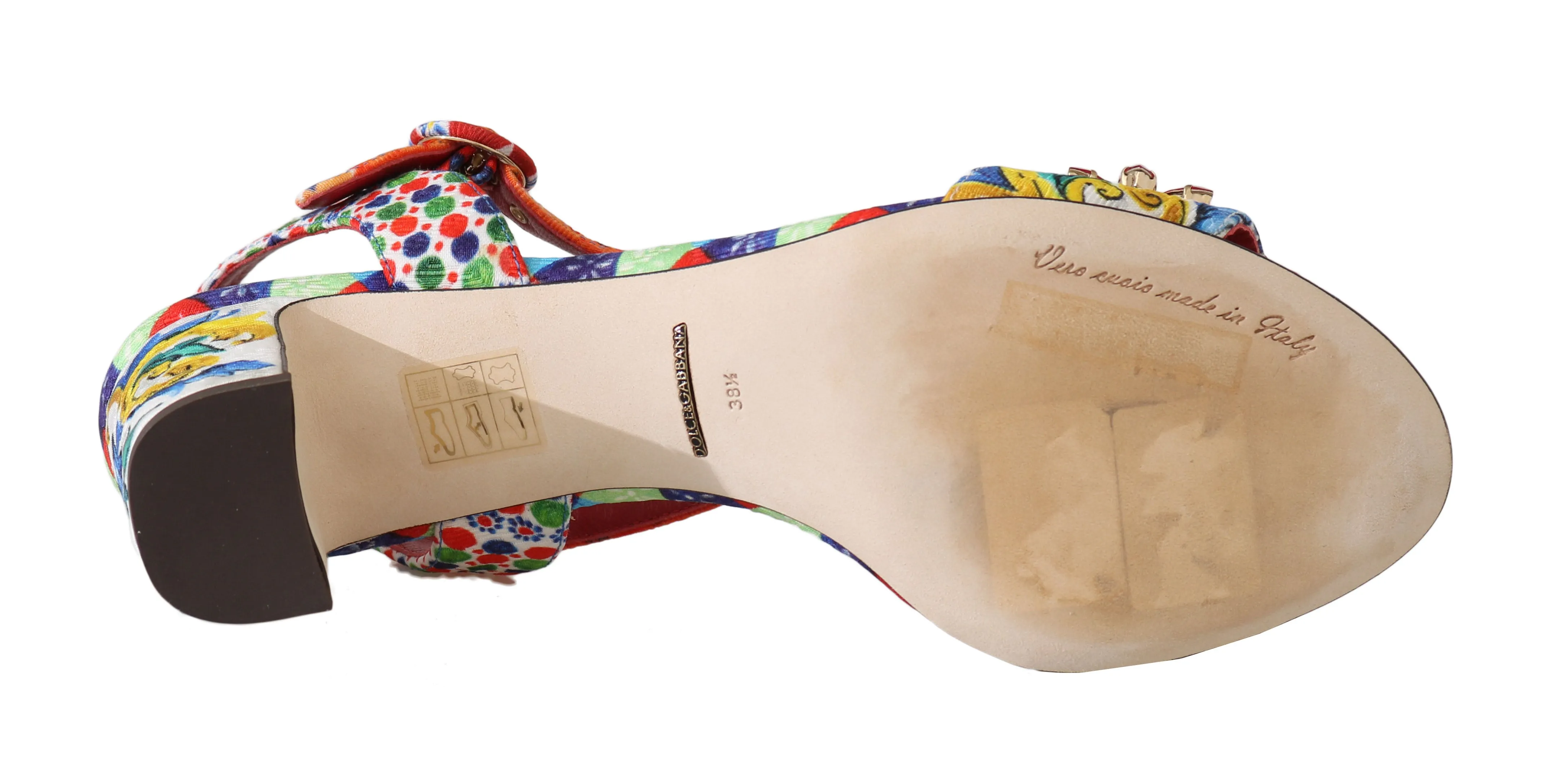 Carretto Roses Crystal Sandals Majolica