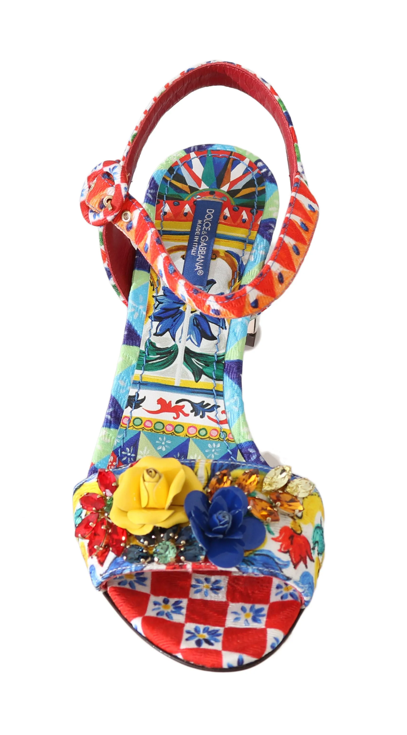 Carretto Roses Crystal Sandals Majolica