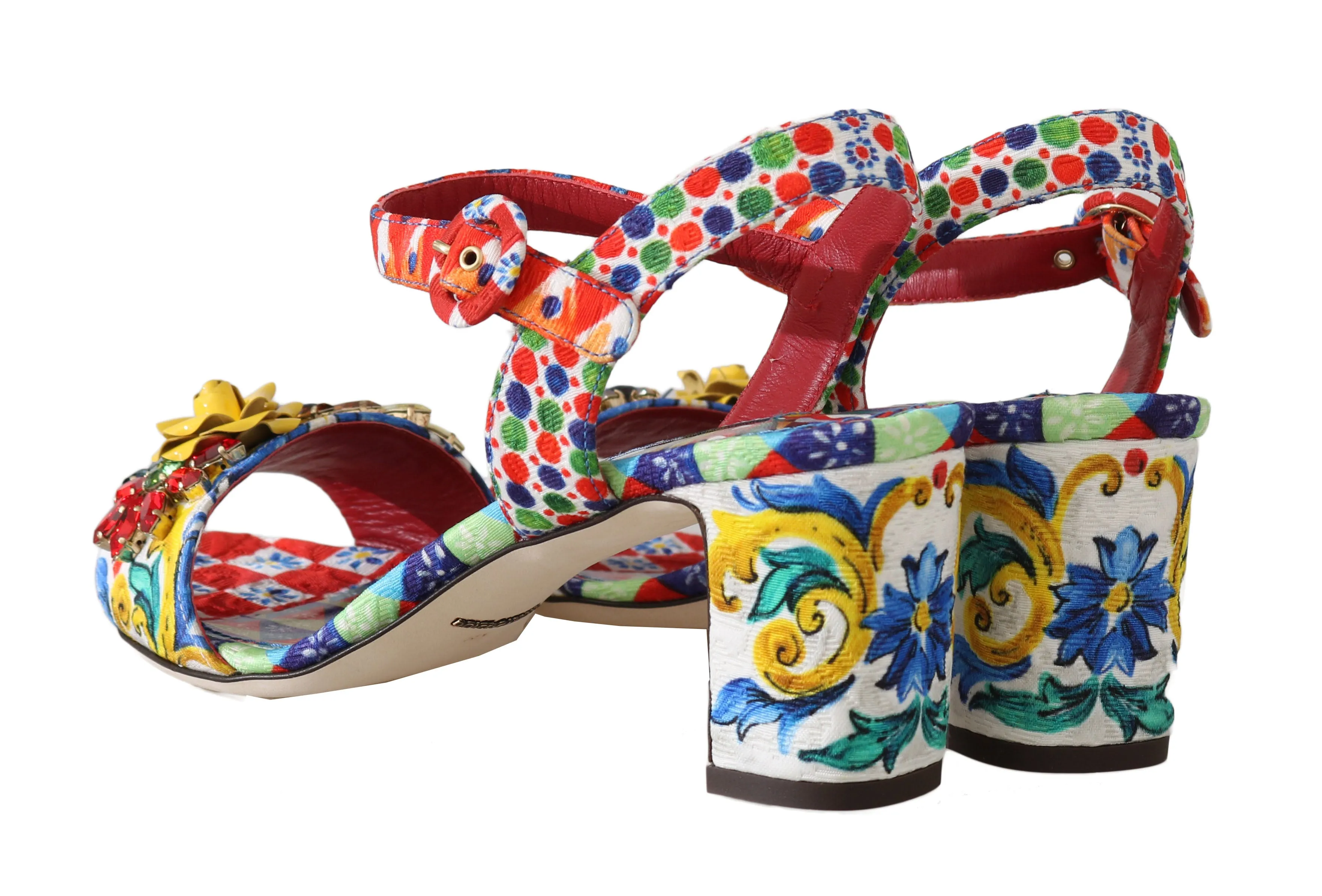 Carretto Roses Crystal Sandals Majolica