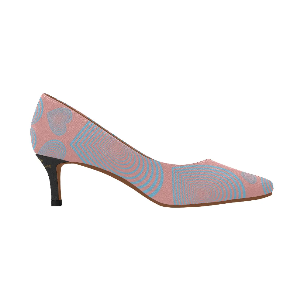 Cash Vision Hear Vibes Low Heels - Pastel Pink