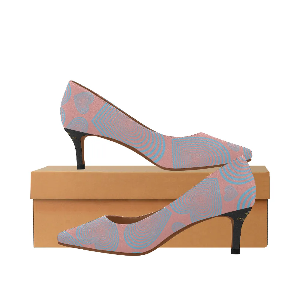 Cash Vision Hear Vibes Low Heels - Pastel Pink