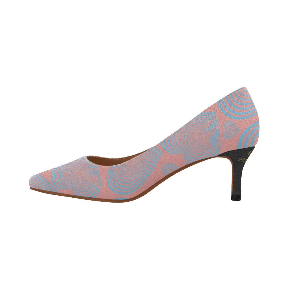 Cash Vision Hear Vibes Low Heels - Pastel Pink