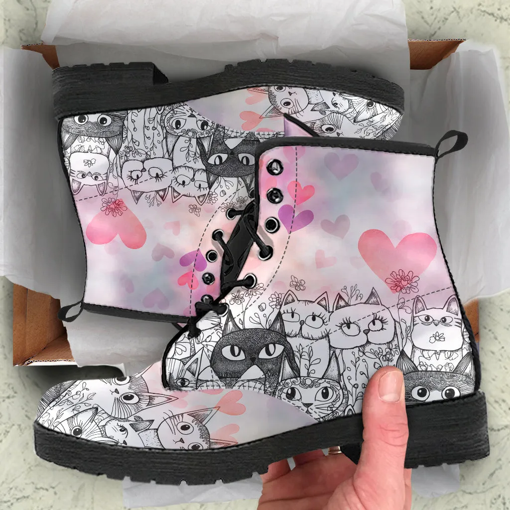 Cats Doodle Boots