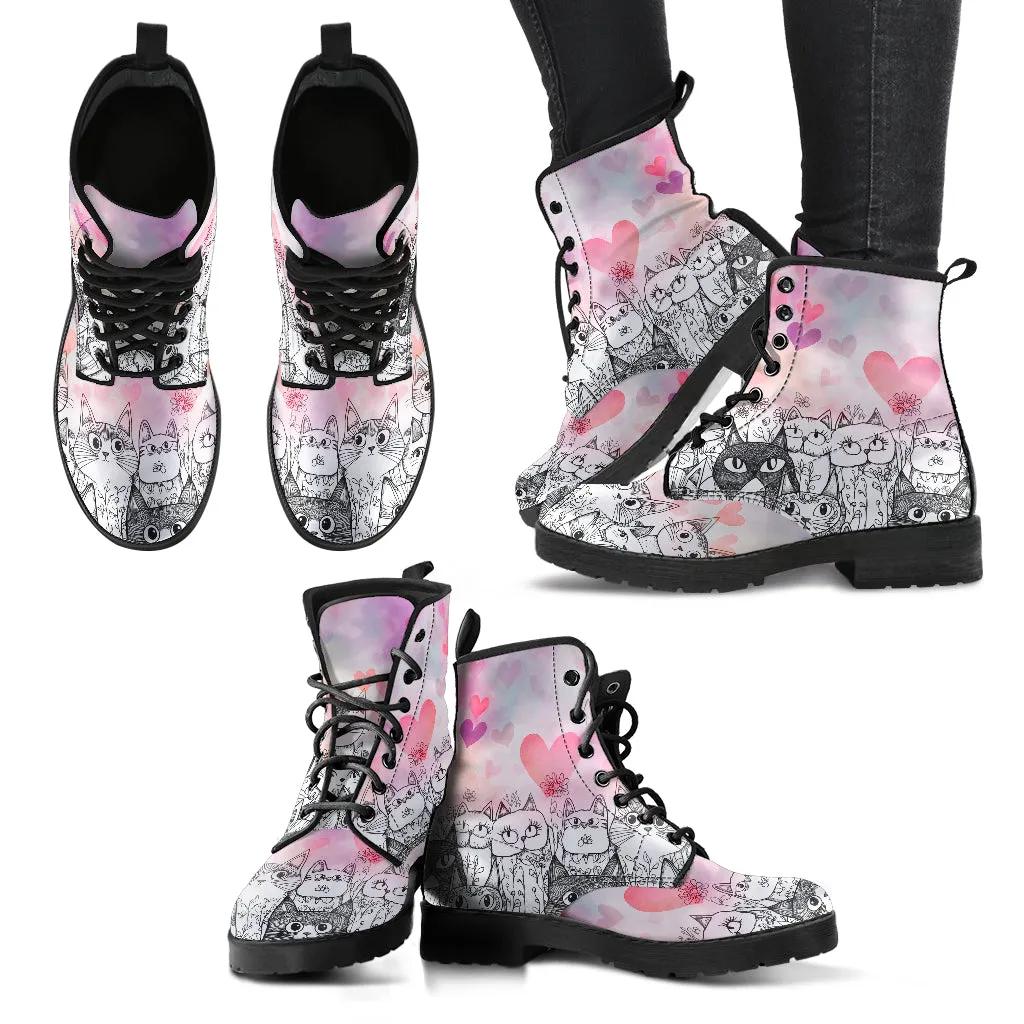 Cats Doodle Boots