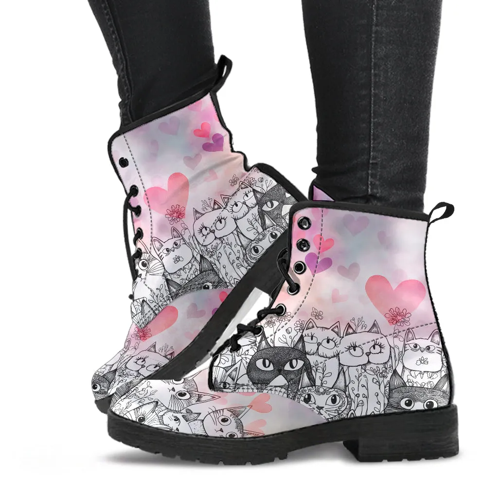 Cats Doodle Boots