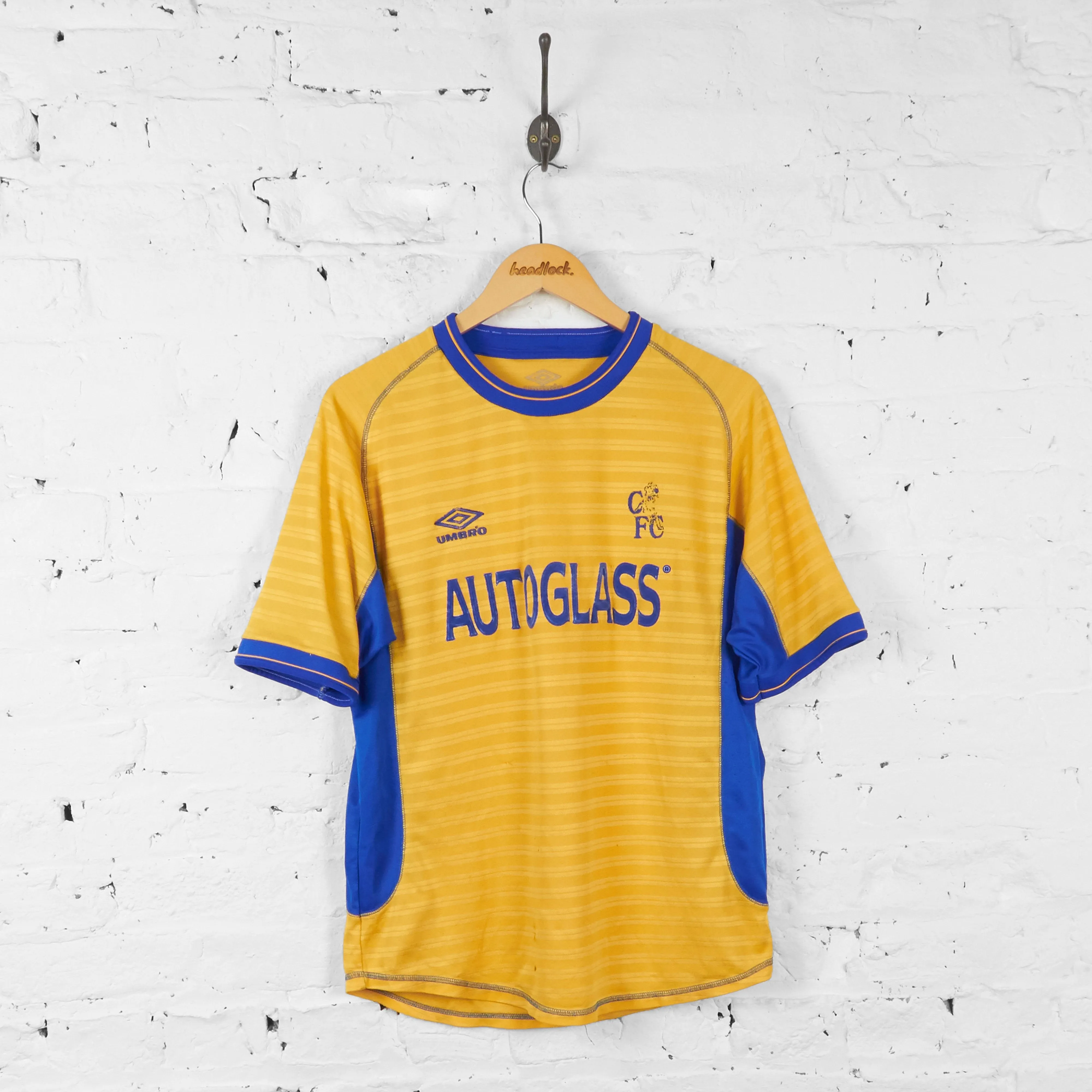 Chelsea 2000 Away Umbro Football Shirt - Yellow - M
