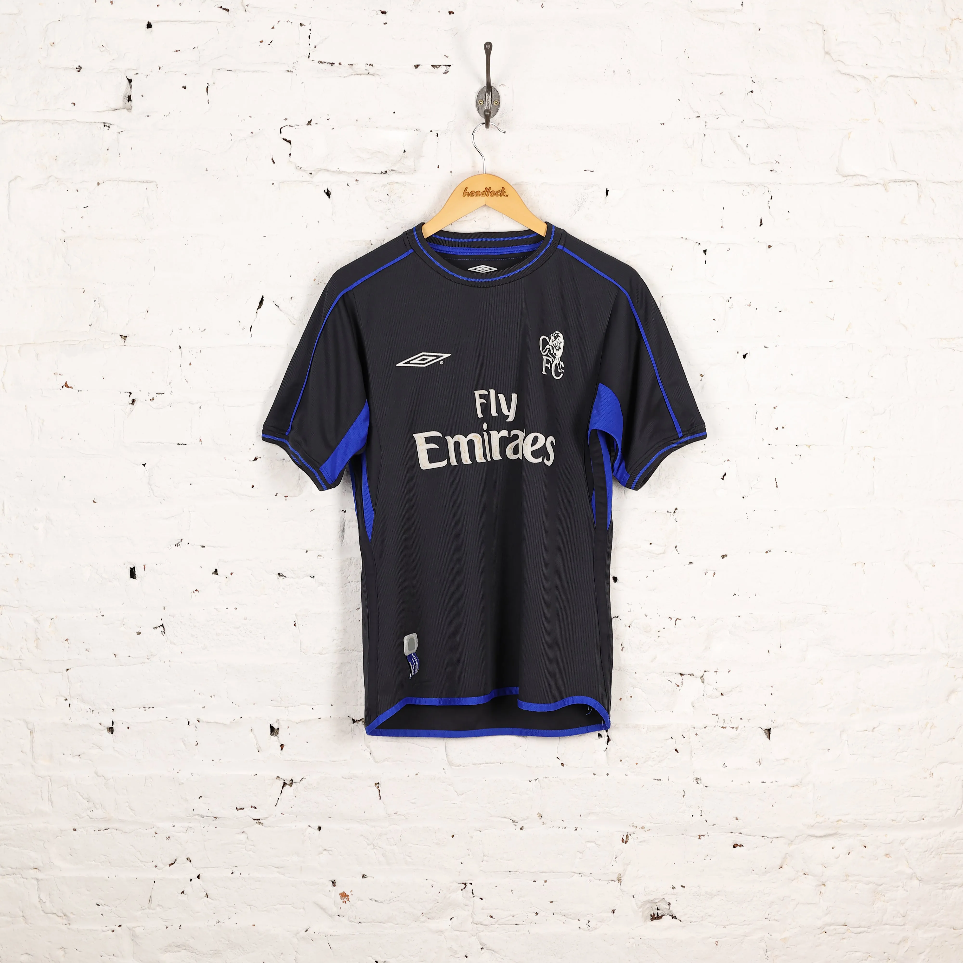 Chelsea 2002 Away Football Shirt - Black - S