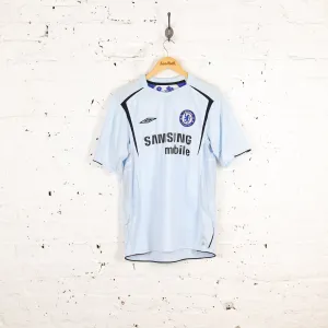 Chelsea 2005 Away Umbro Football Shirt  - Blue - L