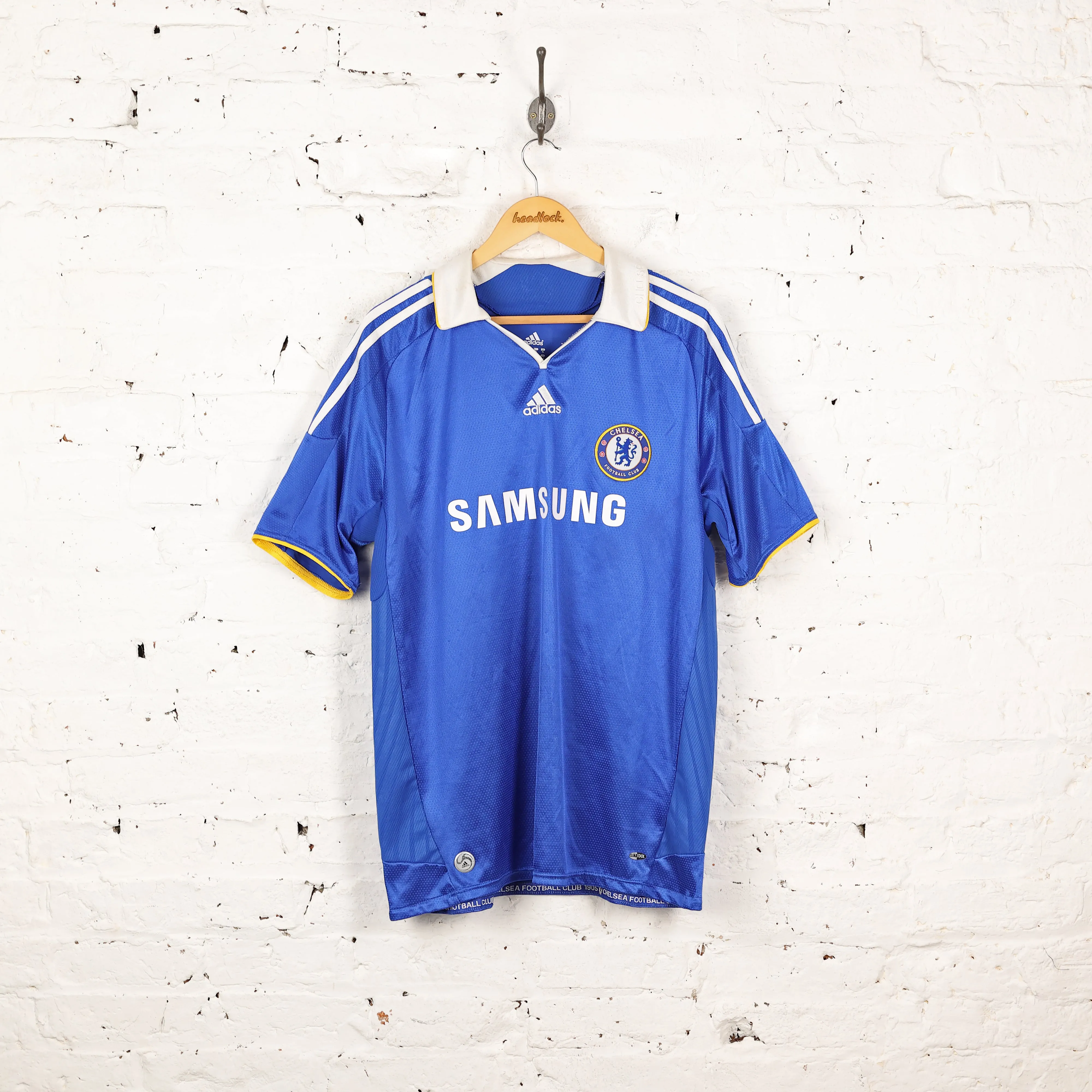 Chelsea 2008 Adidas Terry Home Football Shirt - Blue - XL