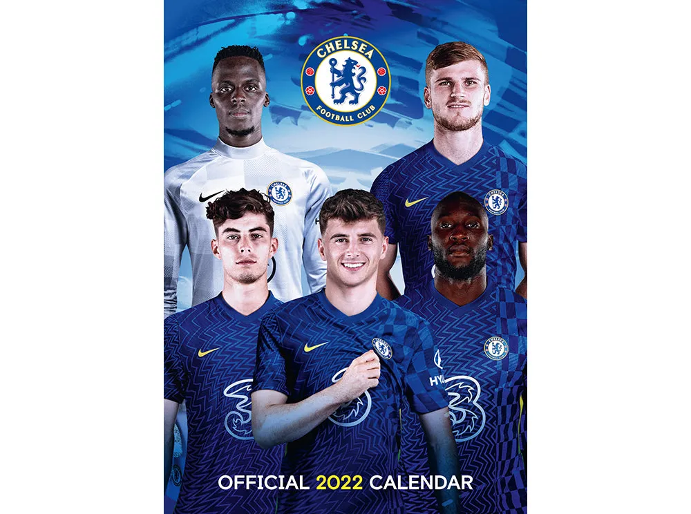 Chelsea 2022 Official Team Calendar A3