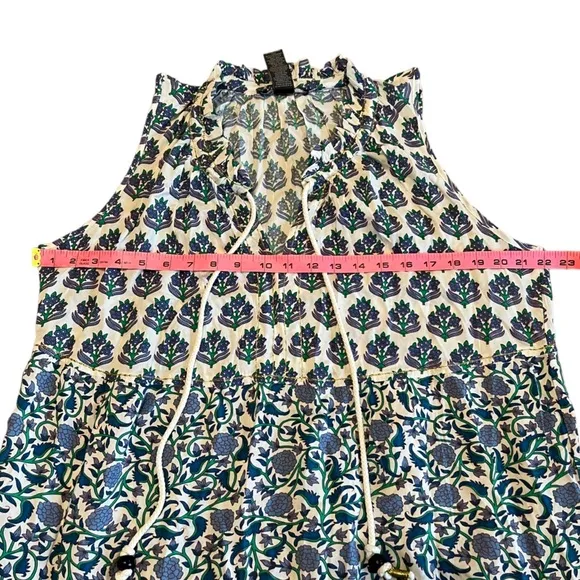 Chelsea &amp; Theodore boho bouquet floral sleeveless maxi dress