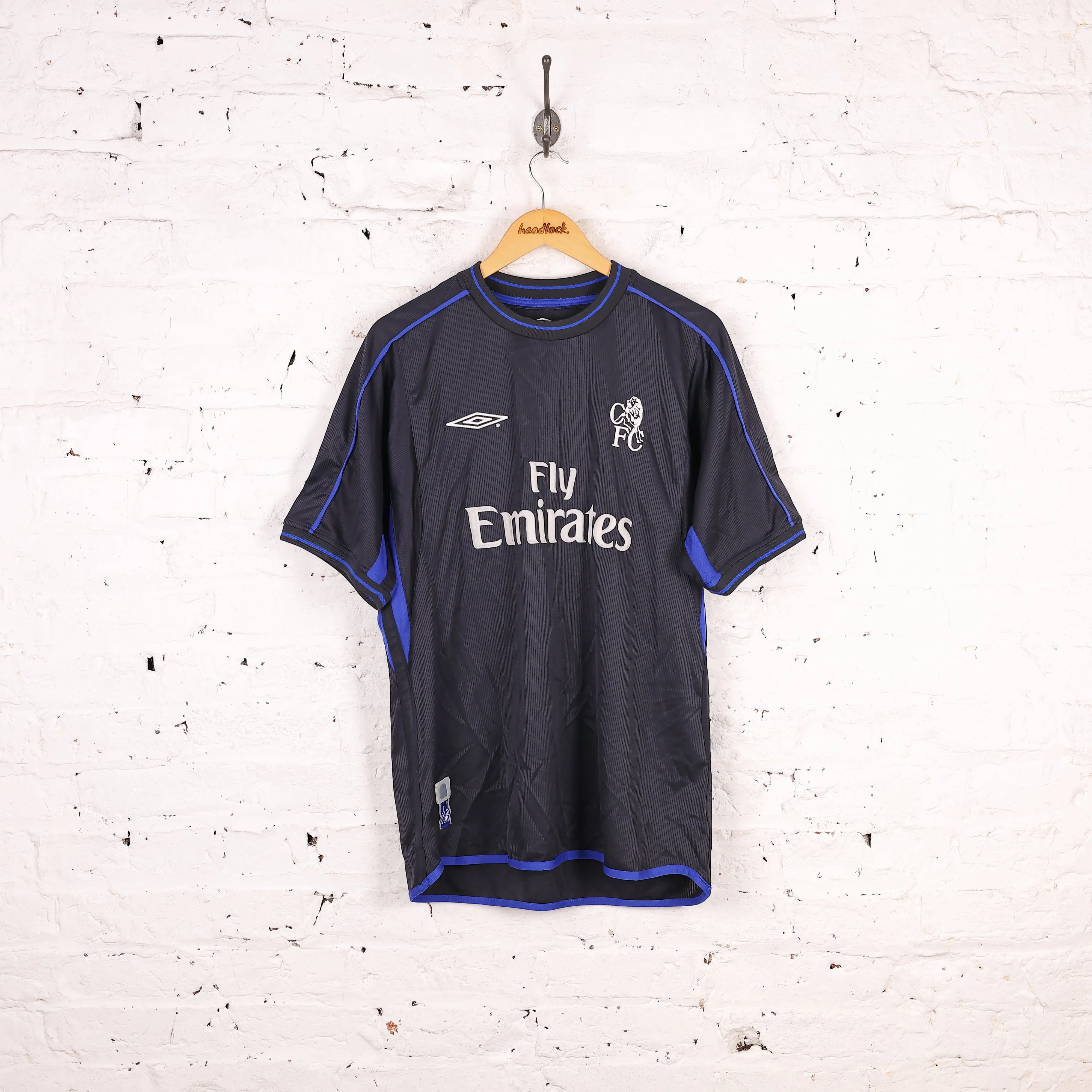 Chelsea FC 2003 Away Football Shirt - Blue - L