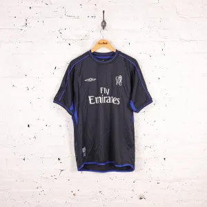 Chelsea FC 2003 Away Football Shirt - Blue - L